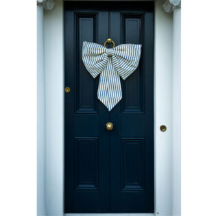 Oversized Blue Stripe Bow 2 Oversized Blue Stripe Bow 2