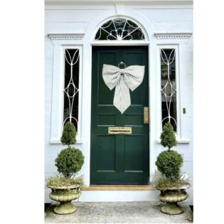 Oversized Green Stripe Bow 2 Oversized Green Stripe Bow 2