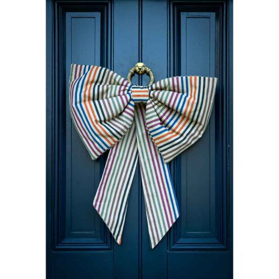 Oversized Palette Stripe Bow 3