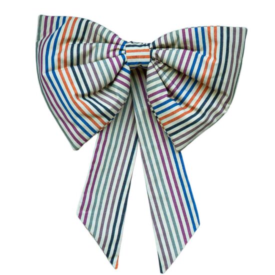 Oversized Palette Stripe Bow
